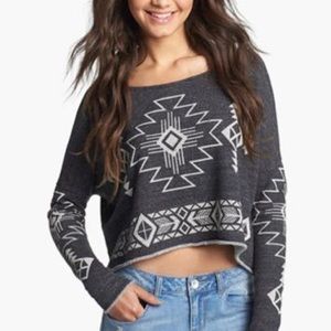 Elodie Cropped Aztec Sweater